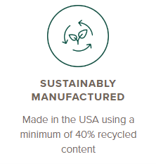 Sustainably manufactured